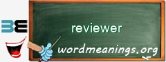 WordMeaning blackboard for reviewer